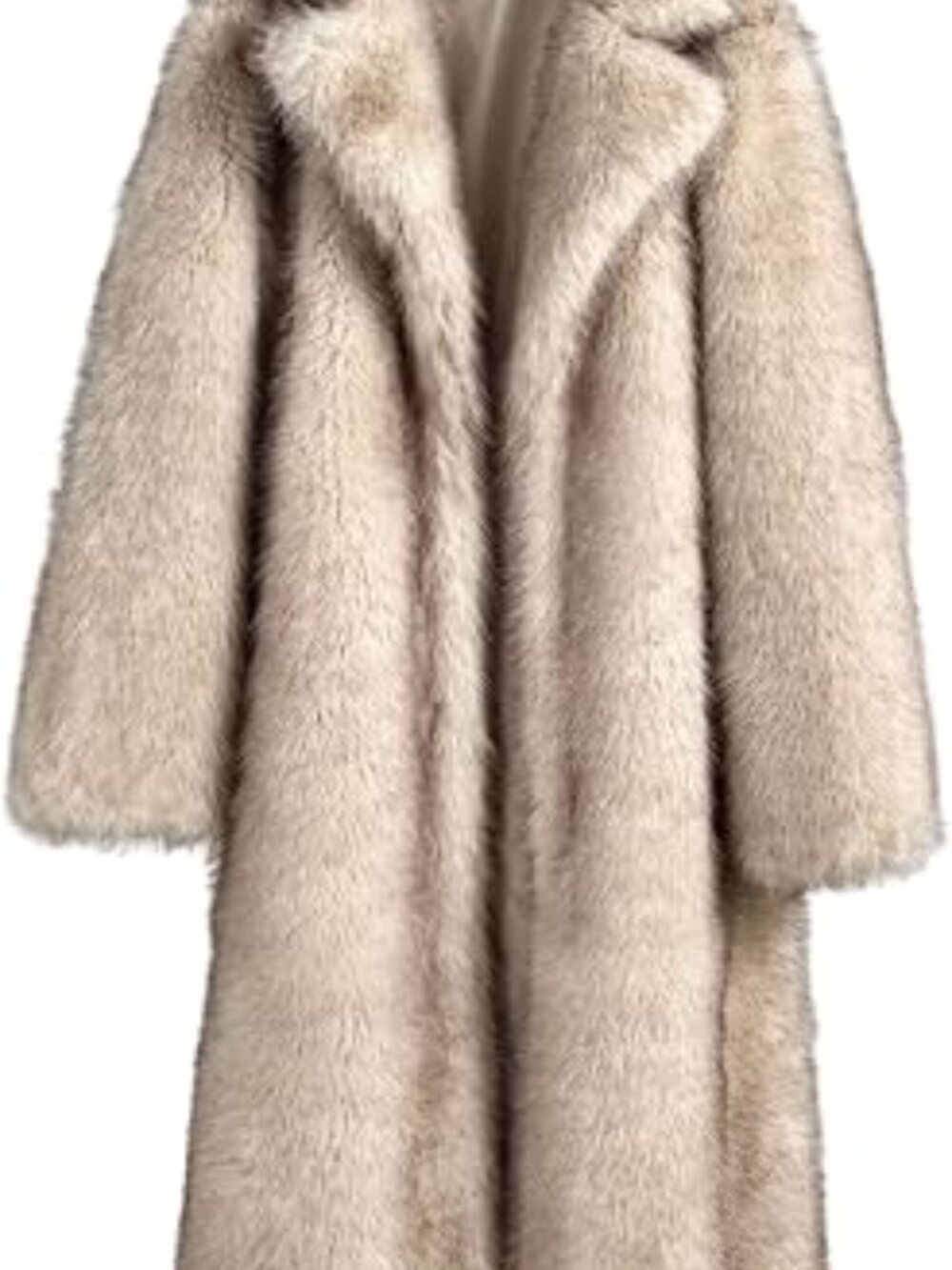 Shaggy Faux Fur Maxi Overcoat